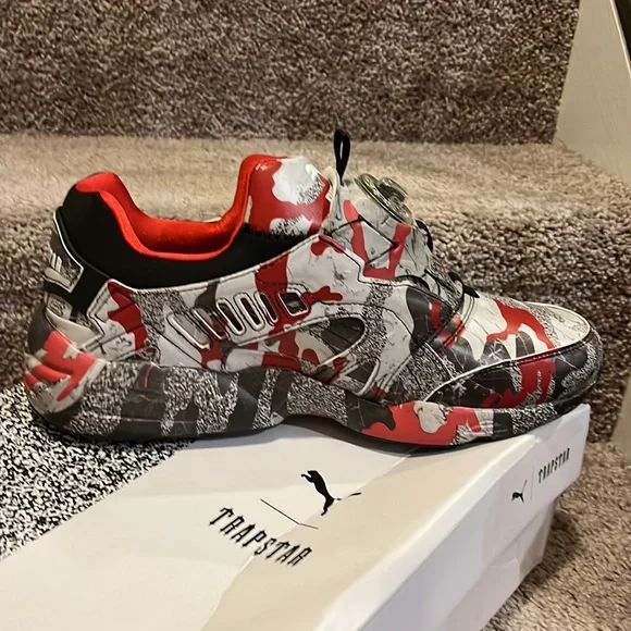 Puma Disc Blaze Camo x Trapstar shoes sneakers new 361647 01 Mens Size 11.5 - Picture 5 of 15